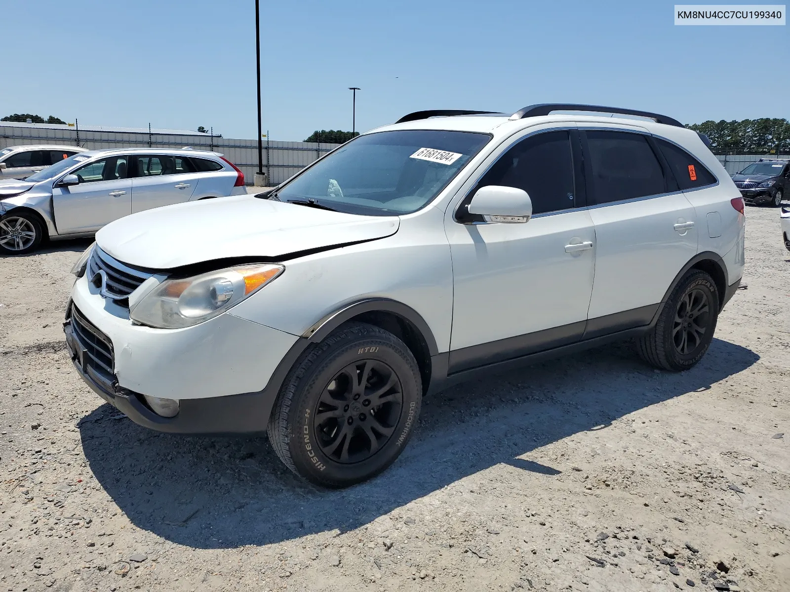 2012 Hyundai Veracruz Gls VIN: KM8NU4CC7CU199340 Lot: 61681504