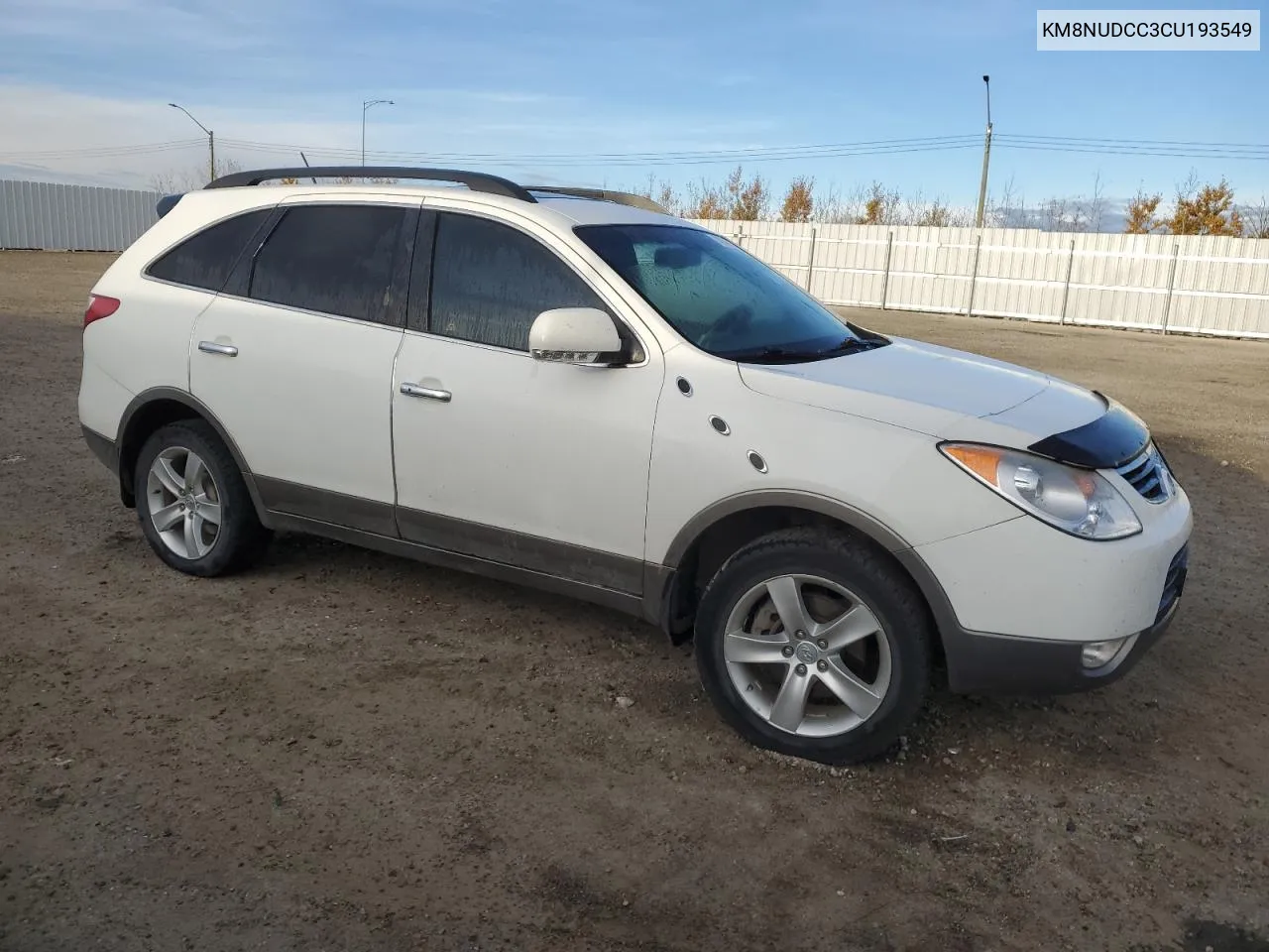 2012 Hyundai Veracruz Gls VIN: KM8NUDCC3CU193549 Lot: 74974274