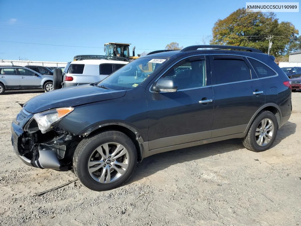 2012 Hyundai Veracruz Gls VIN: KM8NUDCC5CU190989 Lot: 78059704