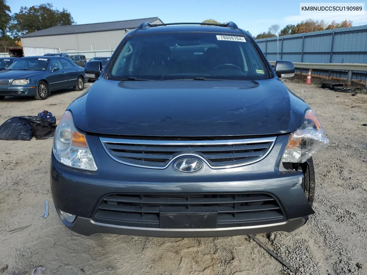 2012 Hyundai Veracruz Gls VIN: KM8NUDCC5CU190989 Lot: 78059704