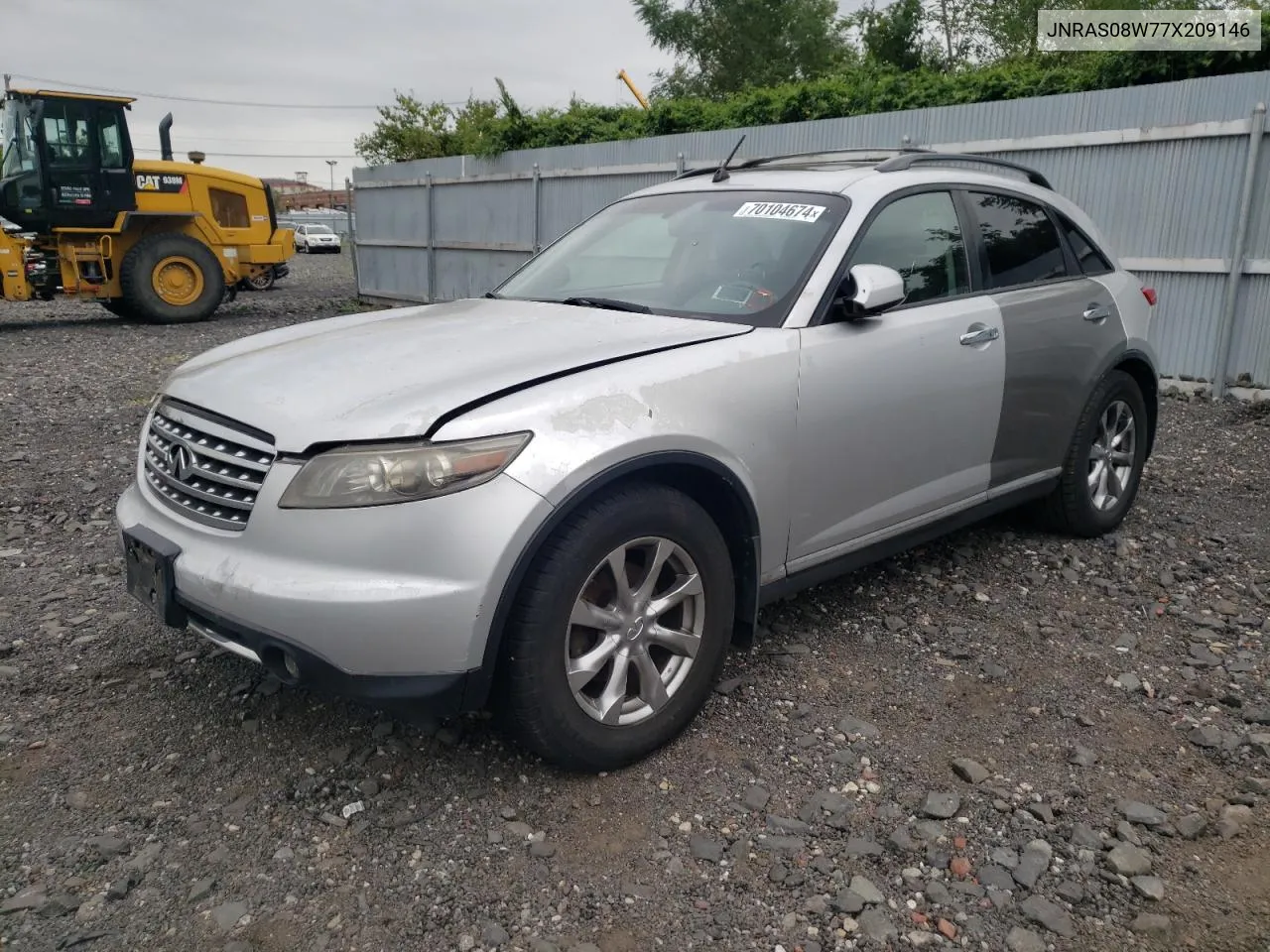 2007 Infiniti Fx35 VIN: JNRAS08W77X209146 Lot: 70104674