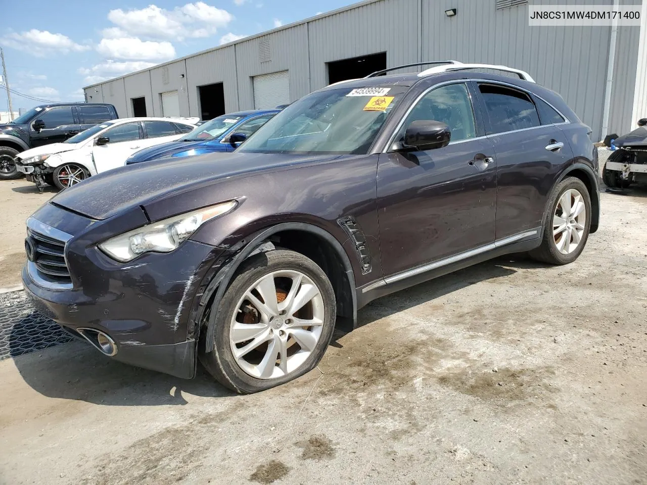 2013 Infiniti Fx37 VIN: JN8CS1MW4DM171400 Lot: 54539994