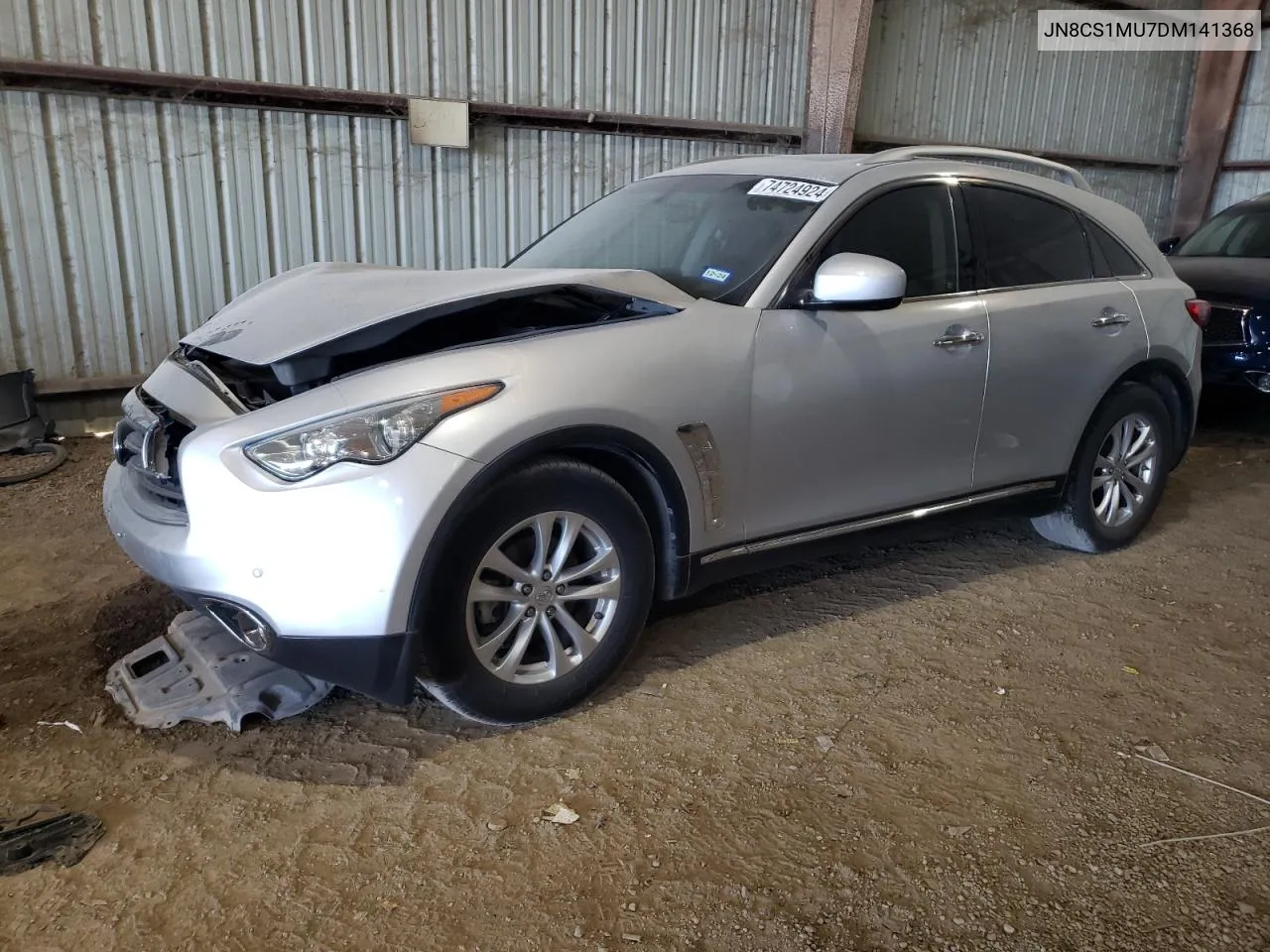 2013 Infiniti Fx37 VIN: JN8CS1MU7DM141368 Lot: 74724924