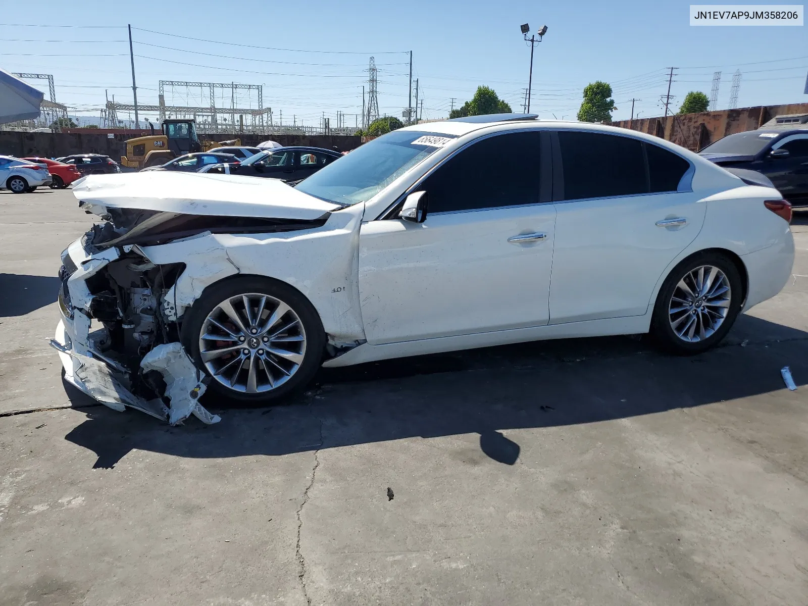 2018 Infiniti Q50 Luxe VIN: JN1EV7AP9JM358206 Lot: 65649814