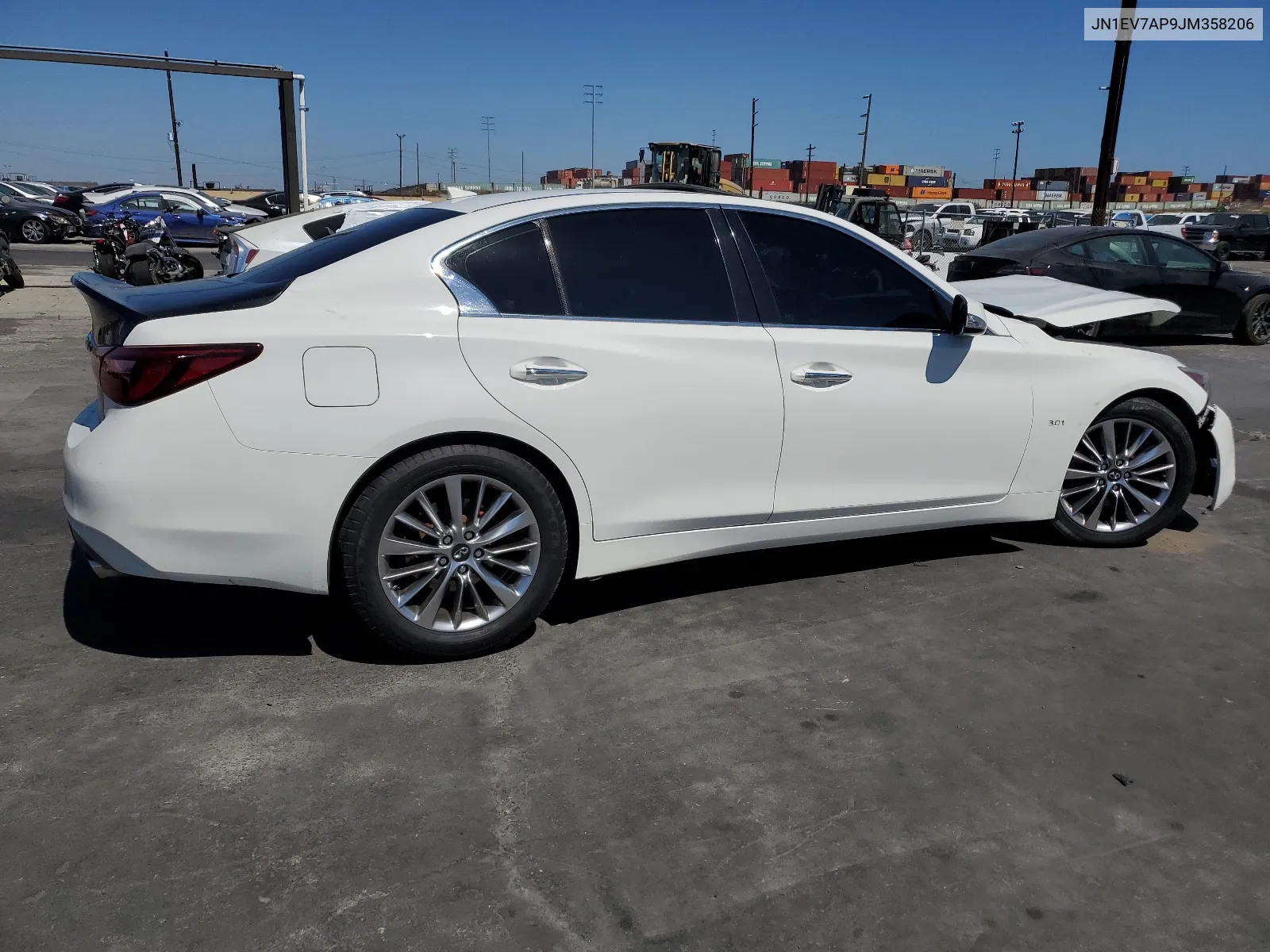 2018 Infiniti Q50 Luxe VIN: JN1EV7AP9JM358206 Lot: 65649814