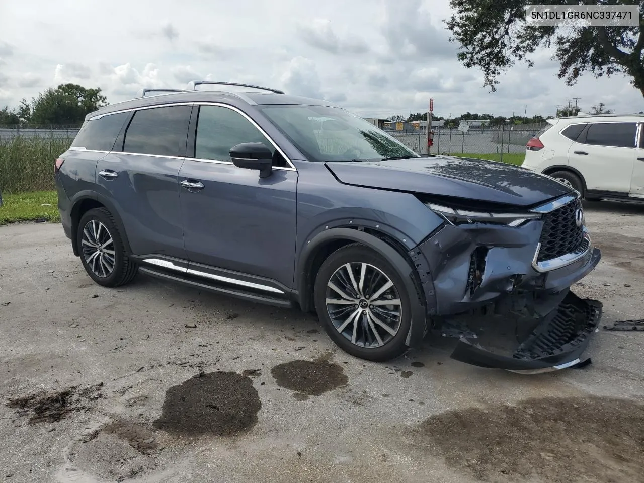 2022 Infiniti Qx60 Sensory VIN: 5N1DL1GR6NC337471 Lot: 71391144