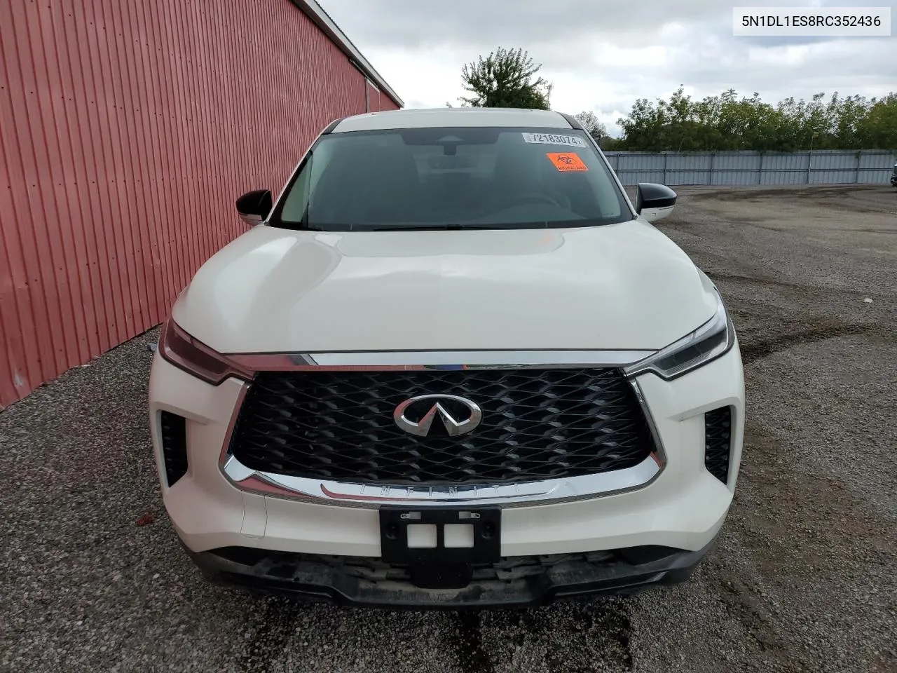 2024 Infiniti Qx60 Pure VIN: 5N1DL1ES8RC352436 Lot: 72183074