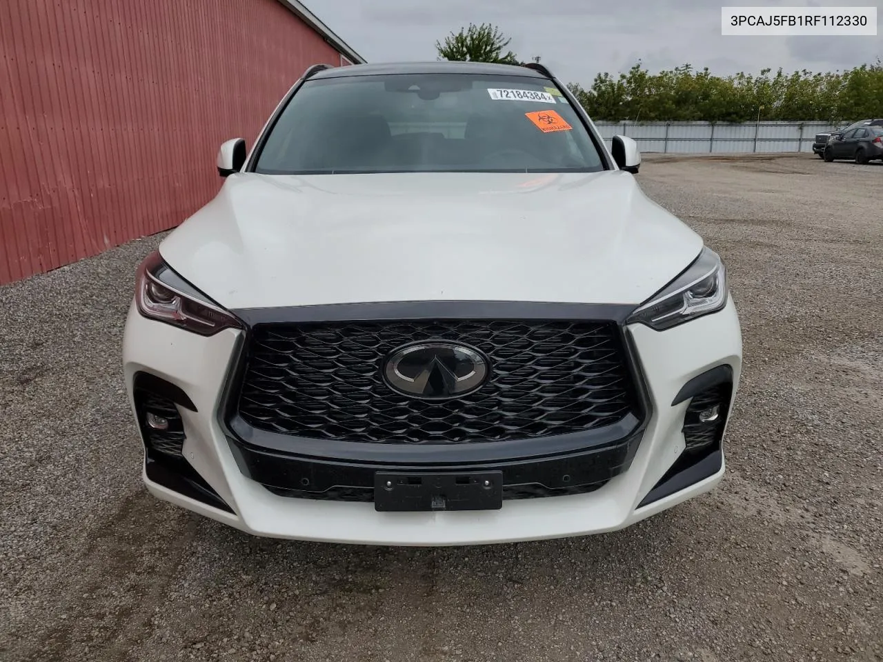 2024 Infiniti Qx50 Sport VIN: 3PCAJ5FB1RF112330 Lot: 72184384