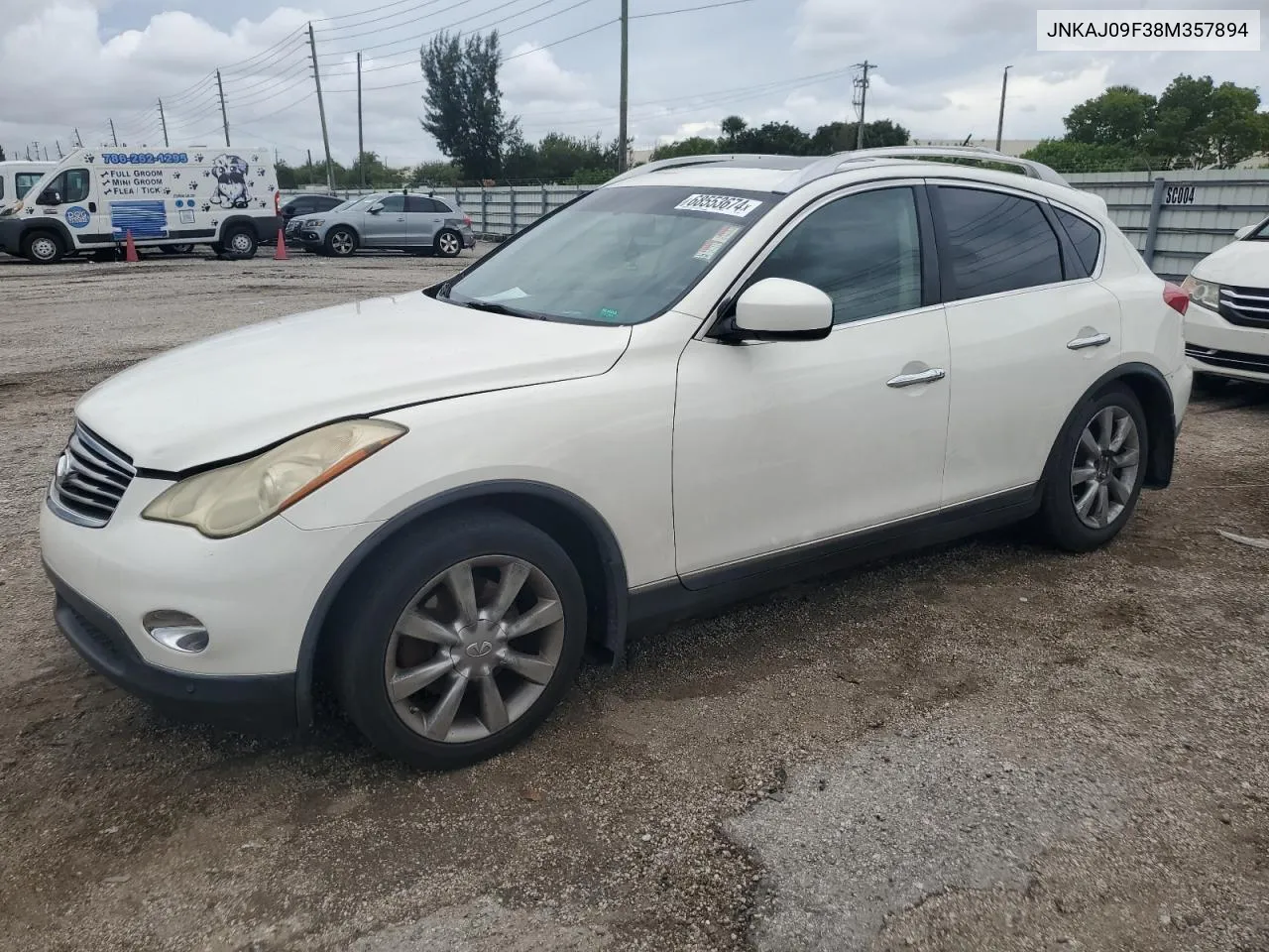 2008 Infiniti Ex35 Base VIN: JNKAJ09F38M357894 Lot: 68553674