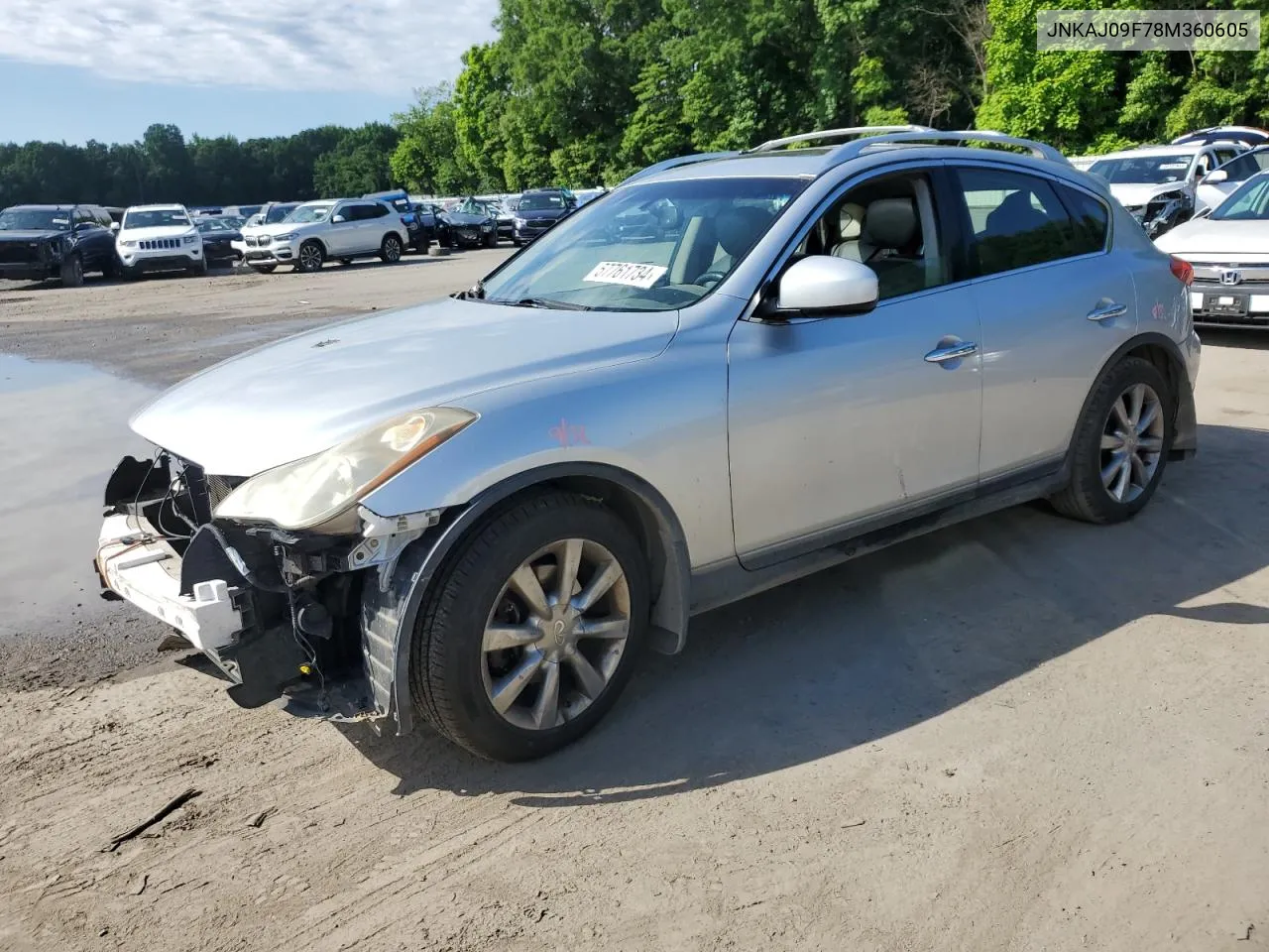 2008 Infiniti Ex35 Base VIN: JNKAJ09F78M360605 Lot: 69928044