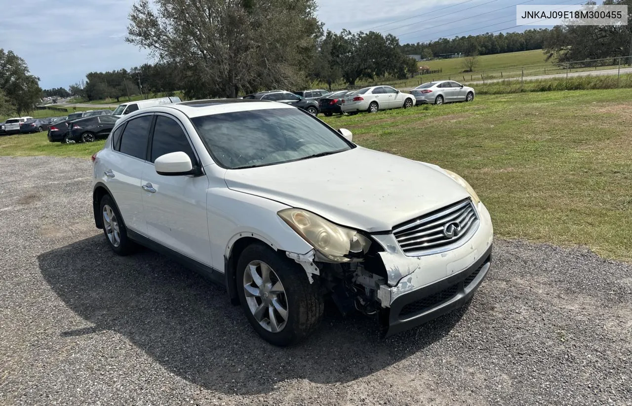 2008 Infiniti Ex35 Base VIN: JNKAJ09E18M300455 Lot: 76801564