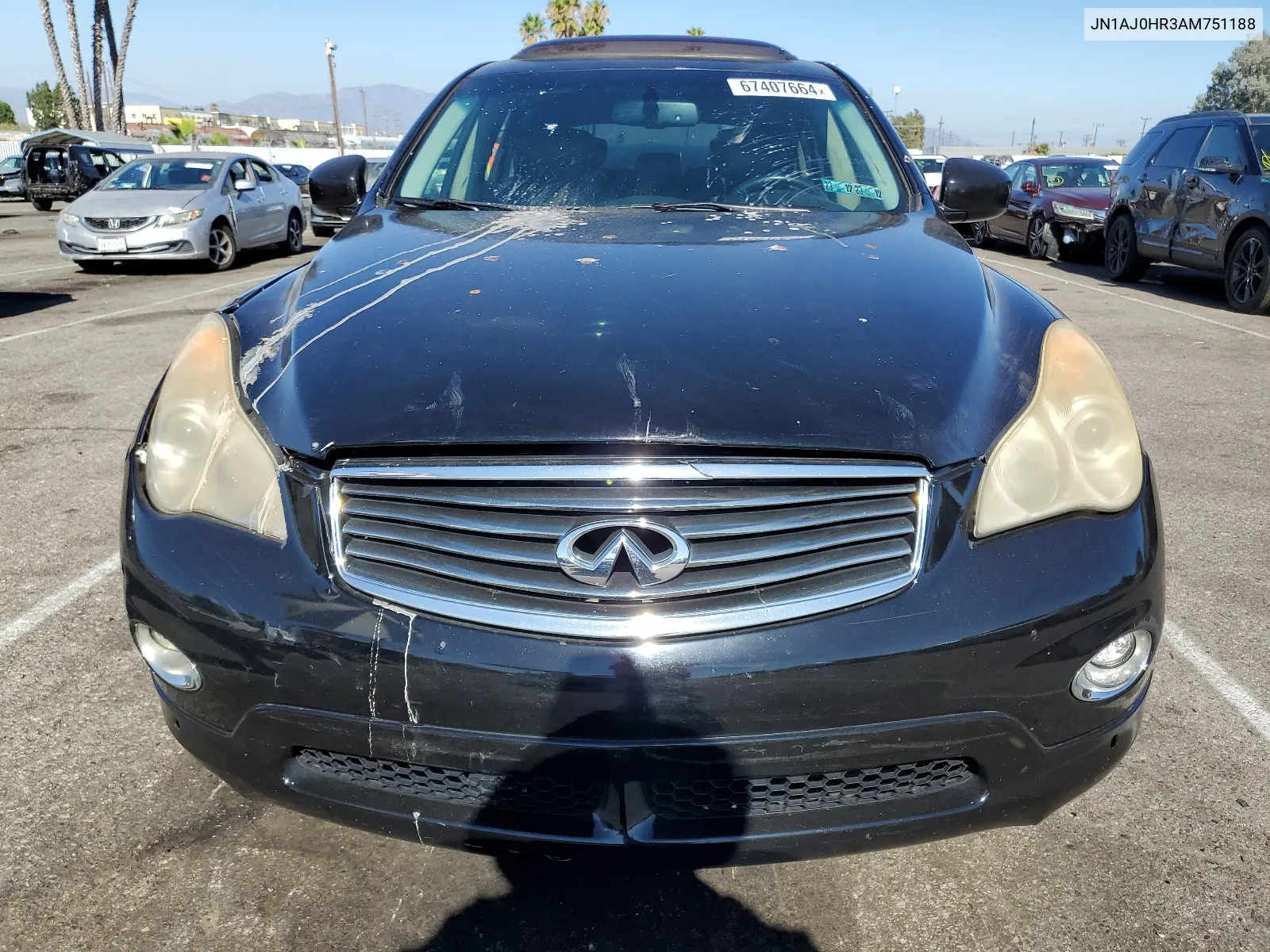 2010 Infiniti Ex35 Base VIN: JN1AJ0HR3AM751188 Lot: 67407664