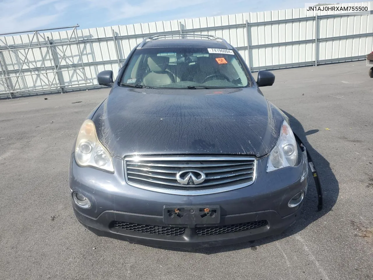 2010 Infiniti Ex35 Base VIN: JN1AJ0HRXAM755500 Lot: 74196004