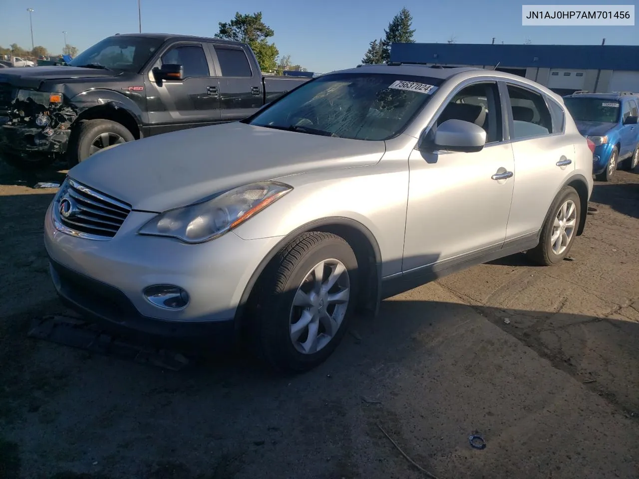 2010 Infiniti Ex35 Base VIN: JN1AJ0HP7AM701456 Lot: 75637024