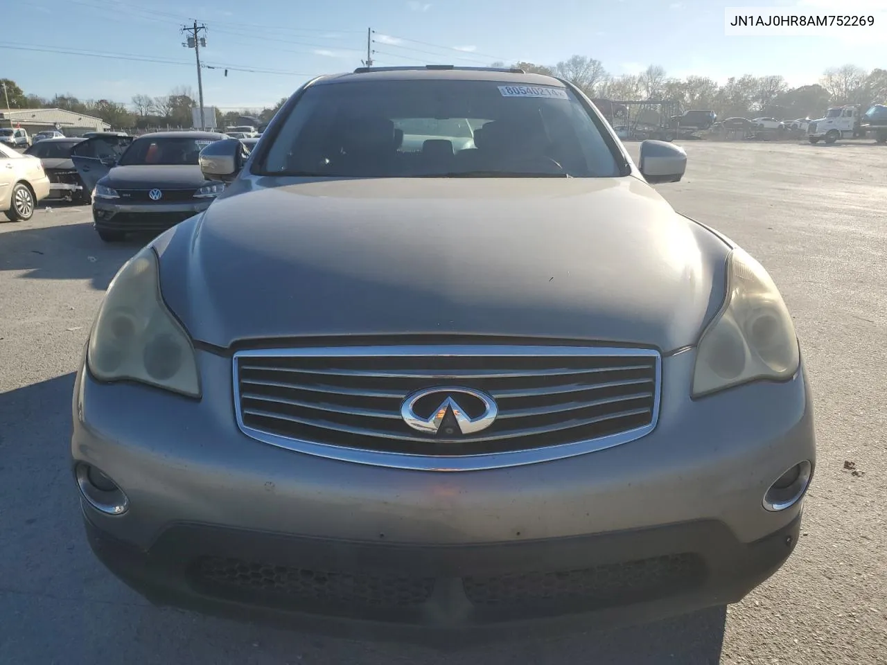 2010 Infiniti Ex35 Base VIN: JN1AJ0HR8AM752269 Lot: 80540214