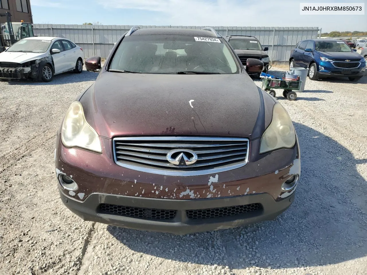 2011 Infiniti Ex35 Base VIN: JN1AJ0HRXBM850673 Lot: 75427934