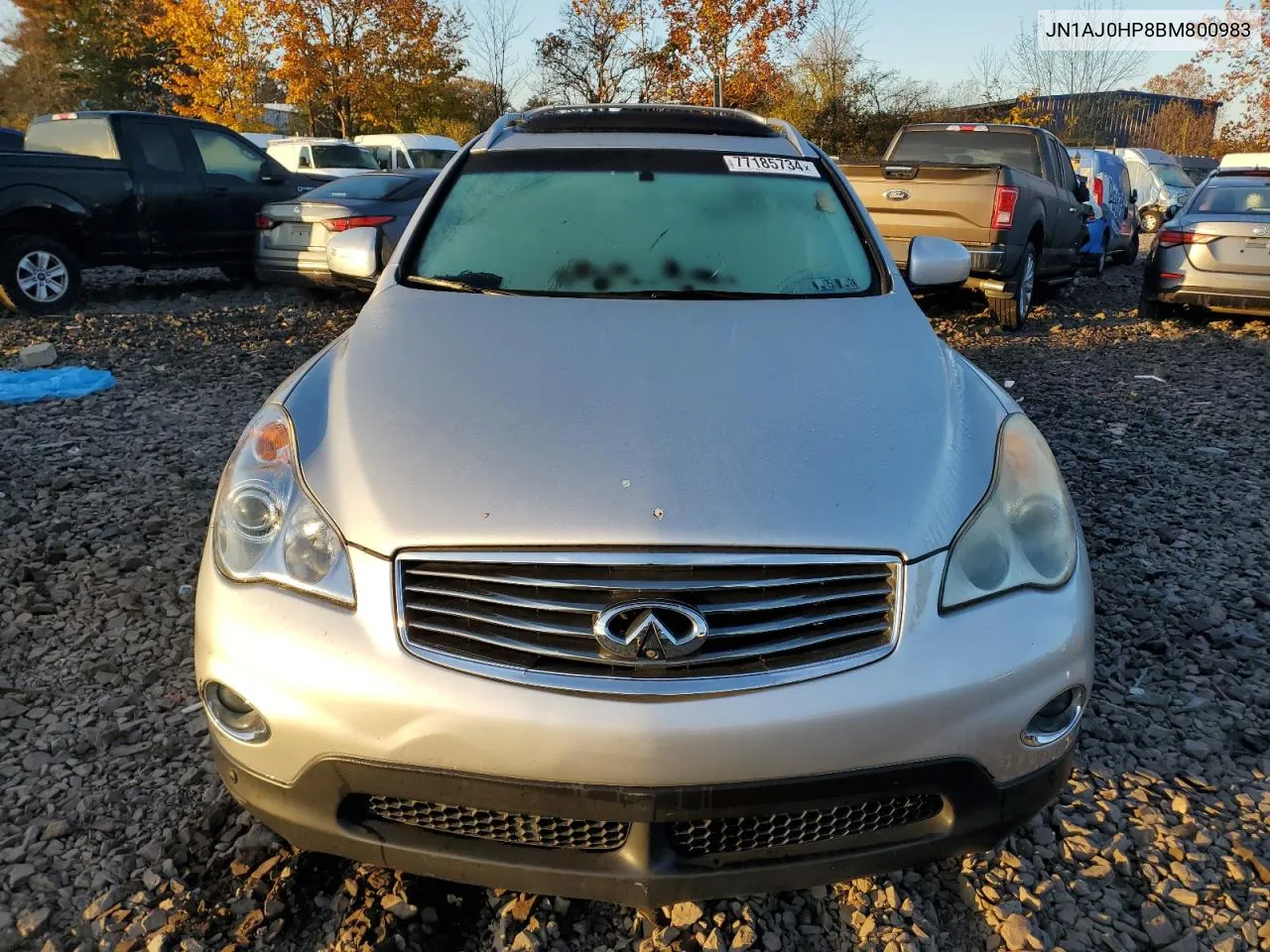 2011 Infiniti Ex35 Base VIN: JN1AJ0HP8BM800983 Lot: 77185734