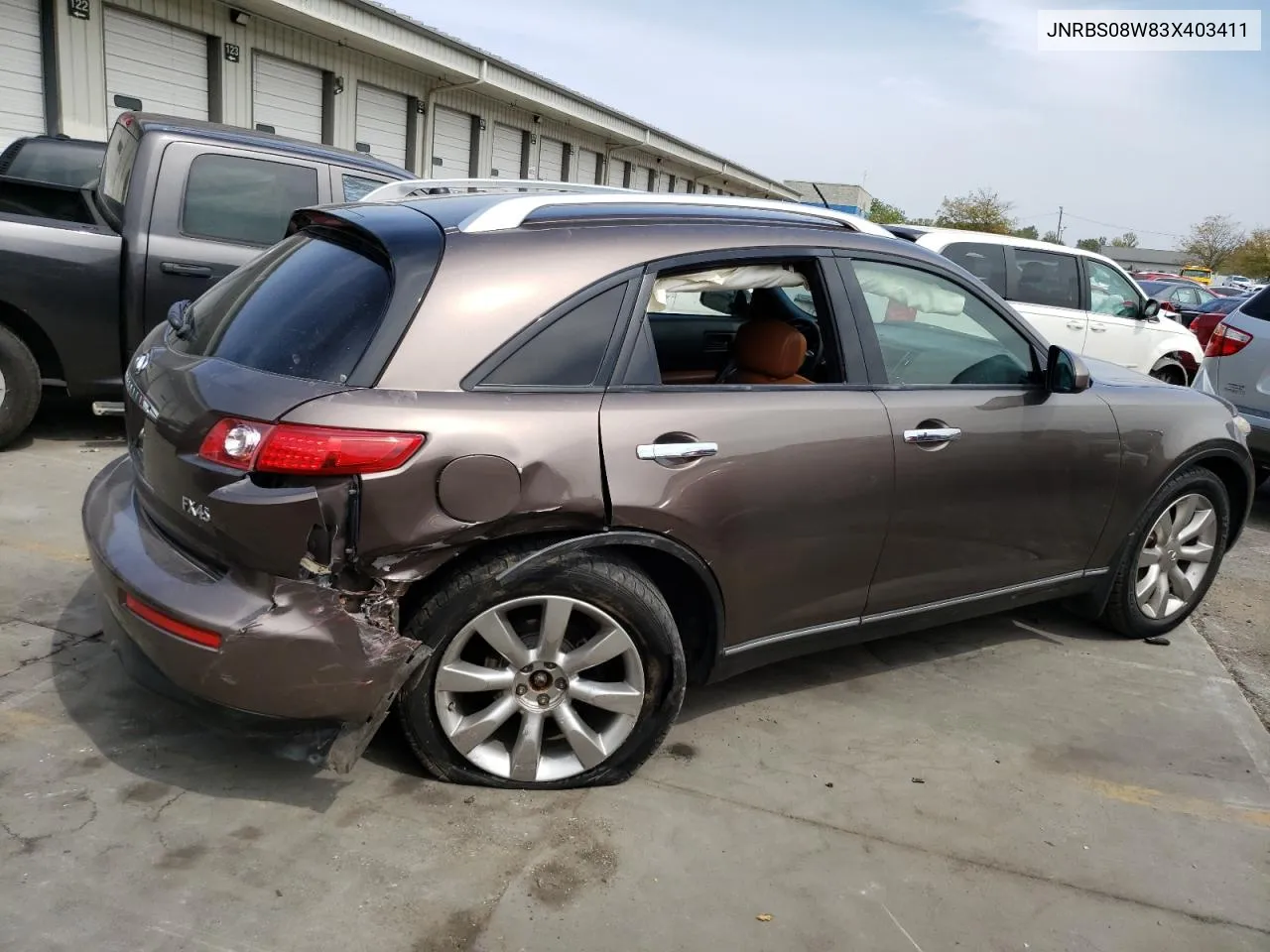 2003 Infiniti Fx45 VIN: JNRBS08W83X403411 Lot: 71208944