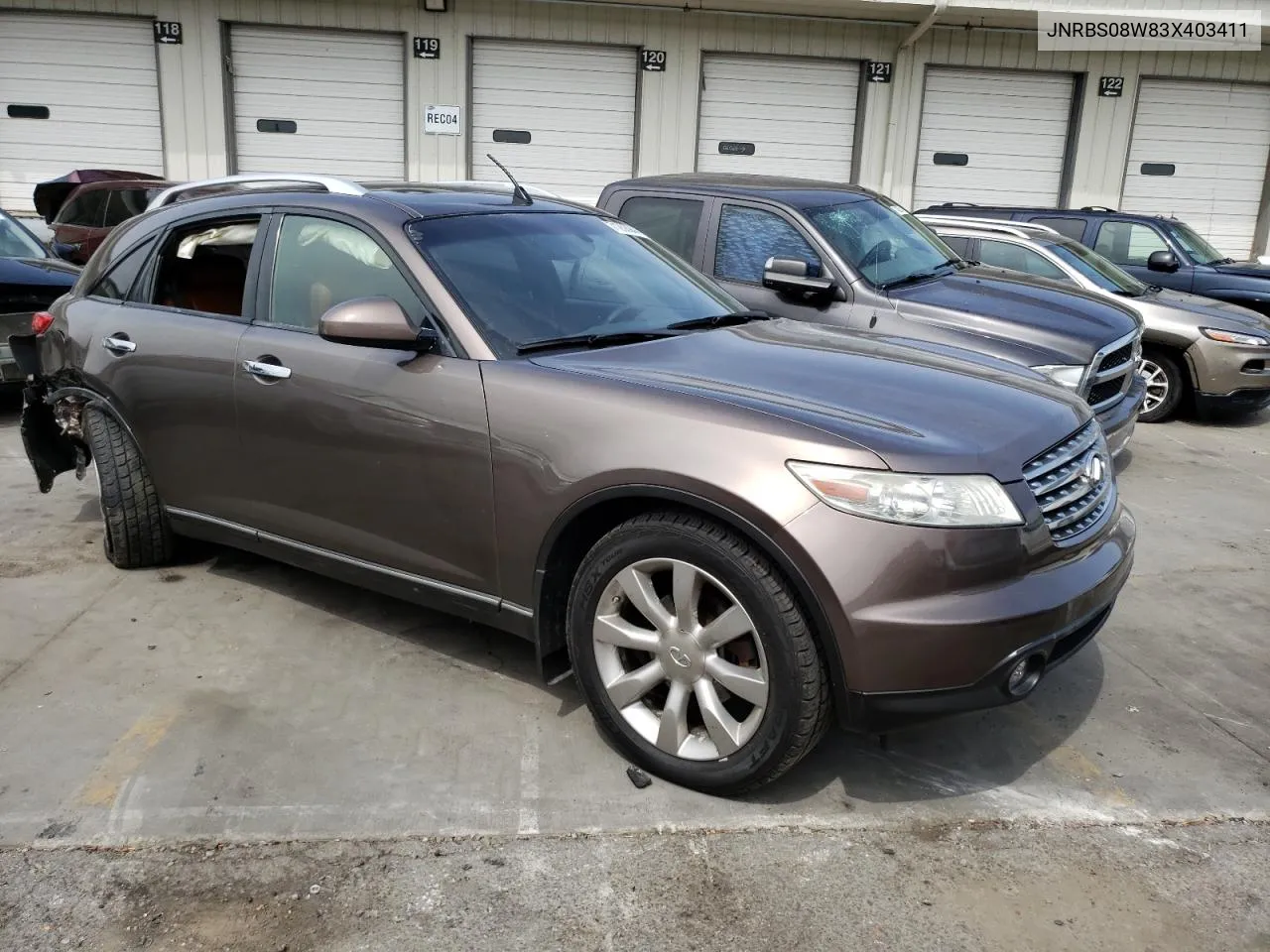 2003 Infiniti Fx45 VIN: JNRBS08W83X403411 Lot: 71208944