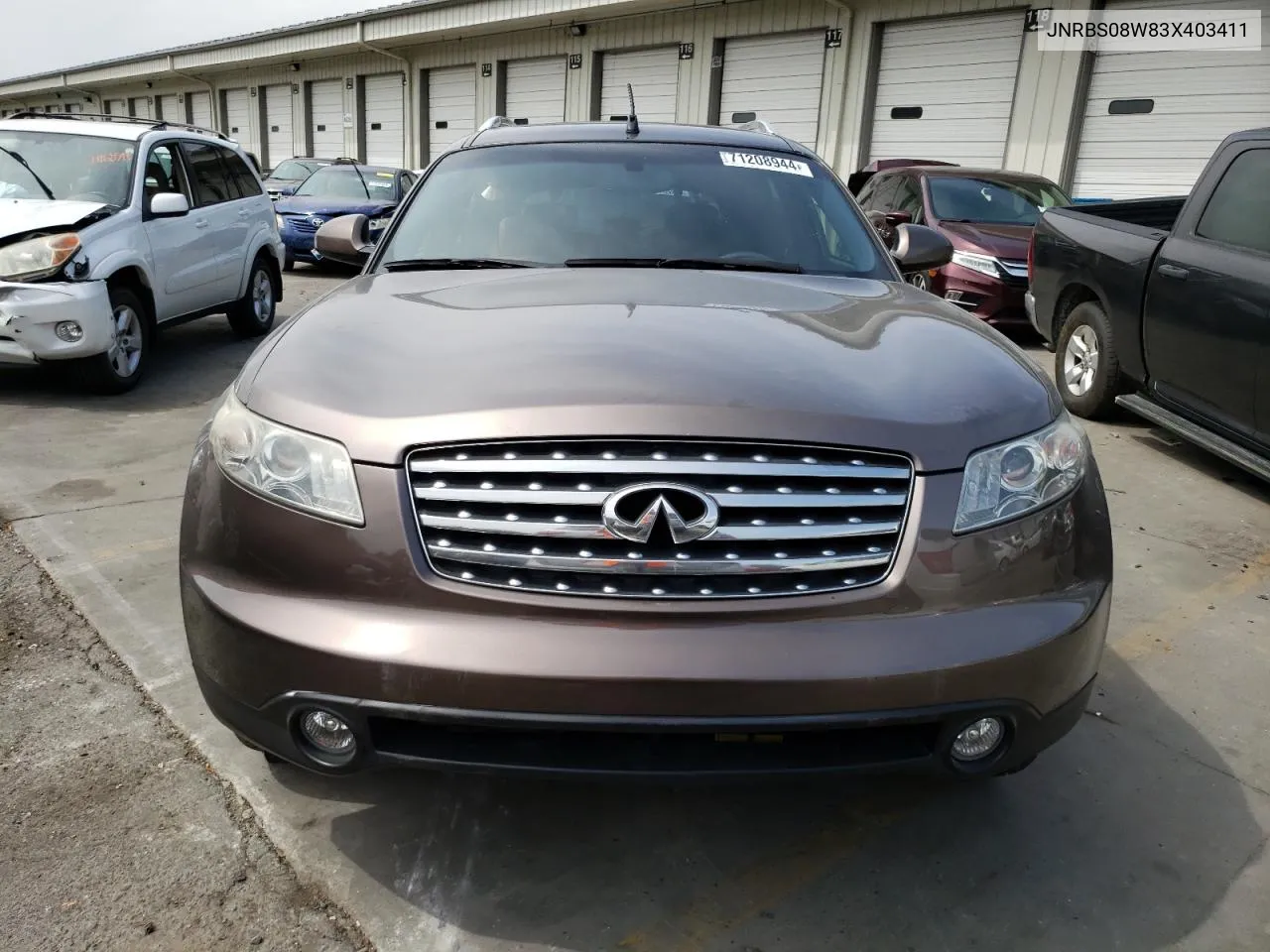 2003 Infiniti Fx45 VIN: JNRBS08W83X403411 Lot: 71208944