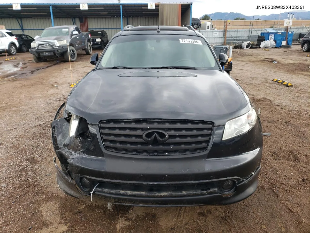 JNRBS08W83X403361 2003 Infiniti Fx45