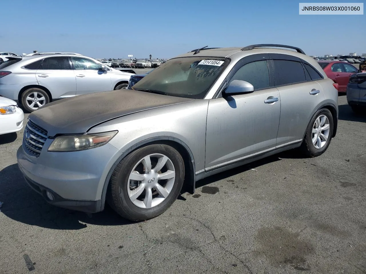 2003 Infiniti Fx45 VIN: JNRBS08W03X001060 Lot: 73141054