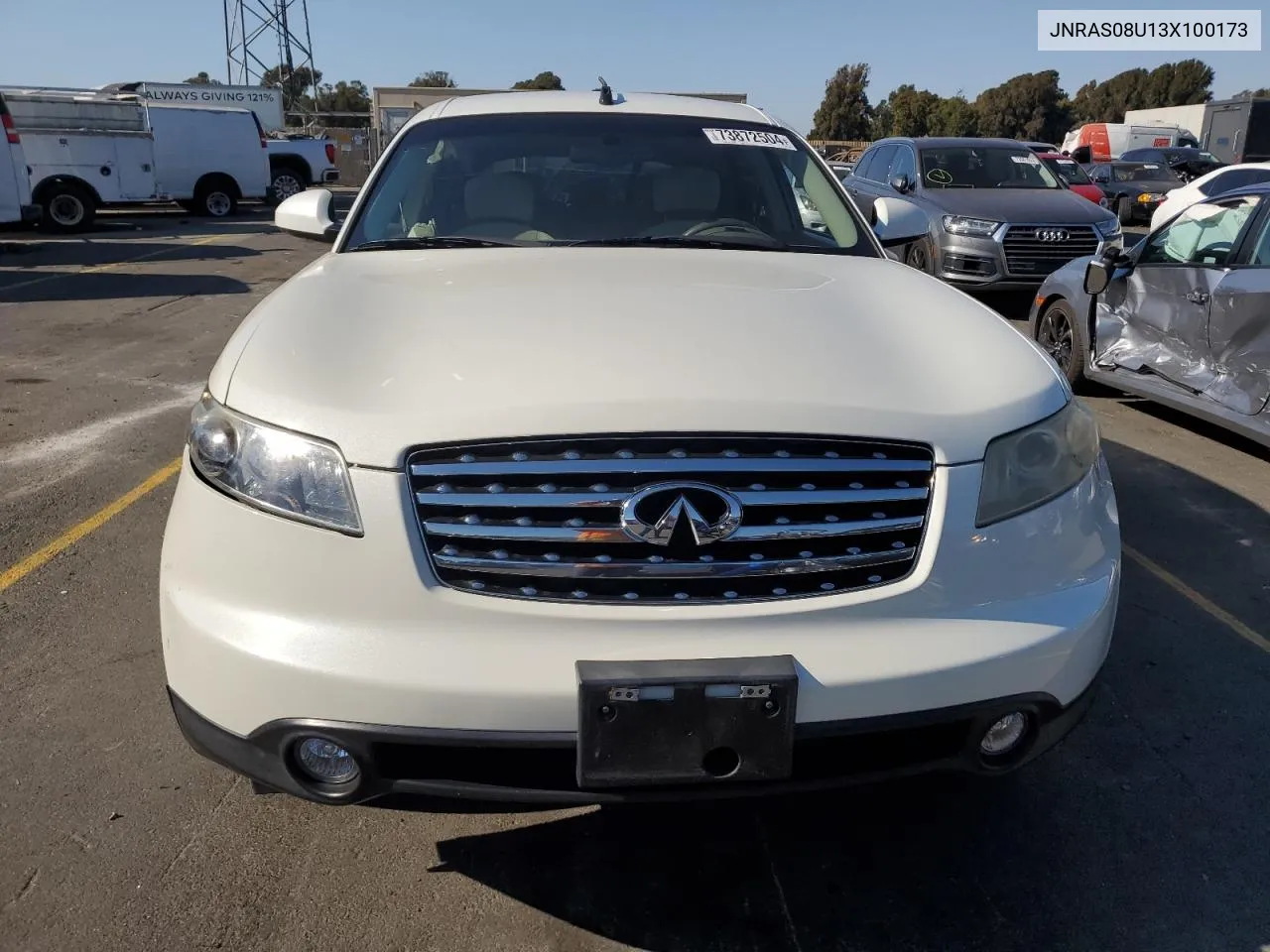 2003 Infiniti Fx35 VIN: JNRAS08U13X100173 Lot: 73872504