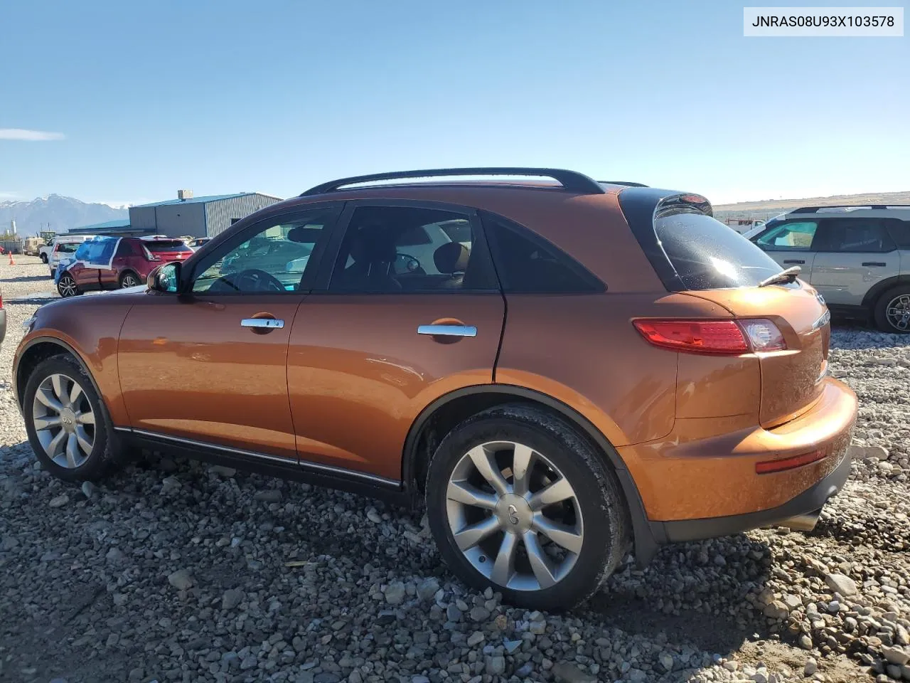 2003 Infiniti Fx35 VIN: JNRAS08U93X103578 Lot: 76697074