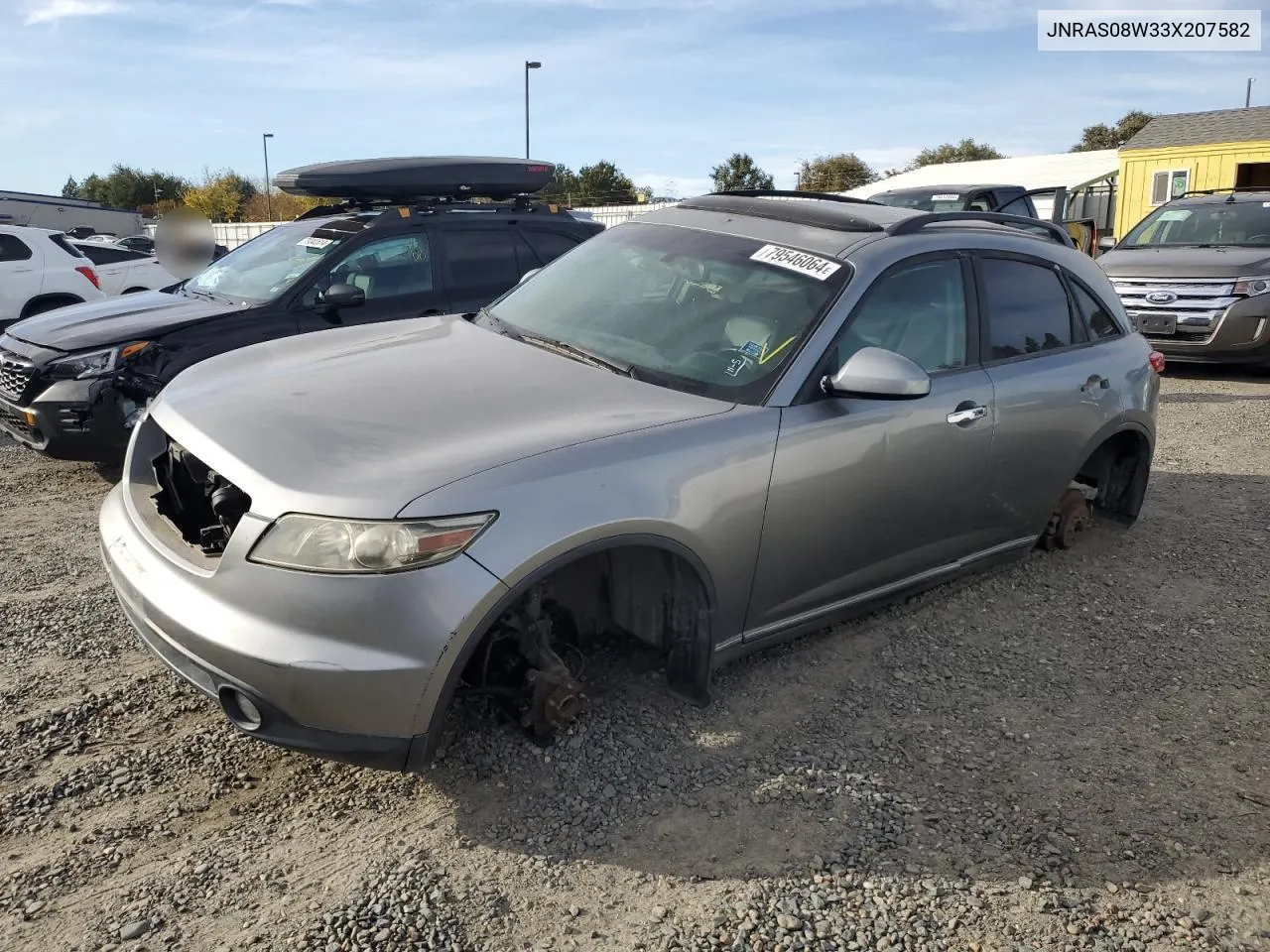 2003 Infiniti Fx35 VIN: JNRAS08W33X207582 Lot: 79546064