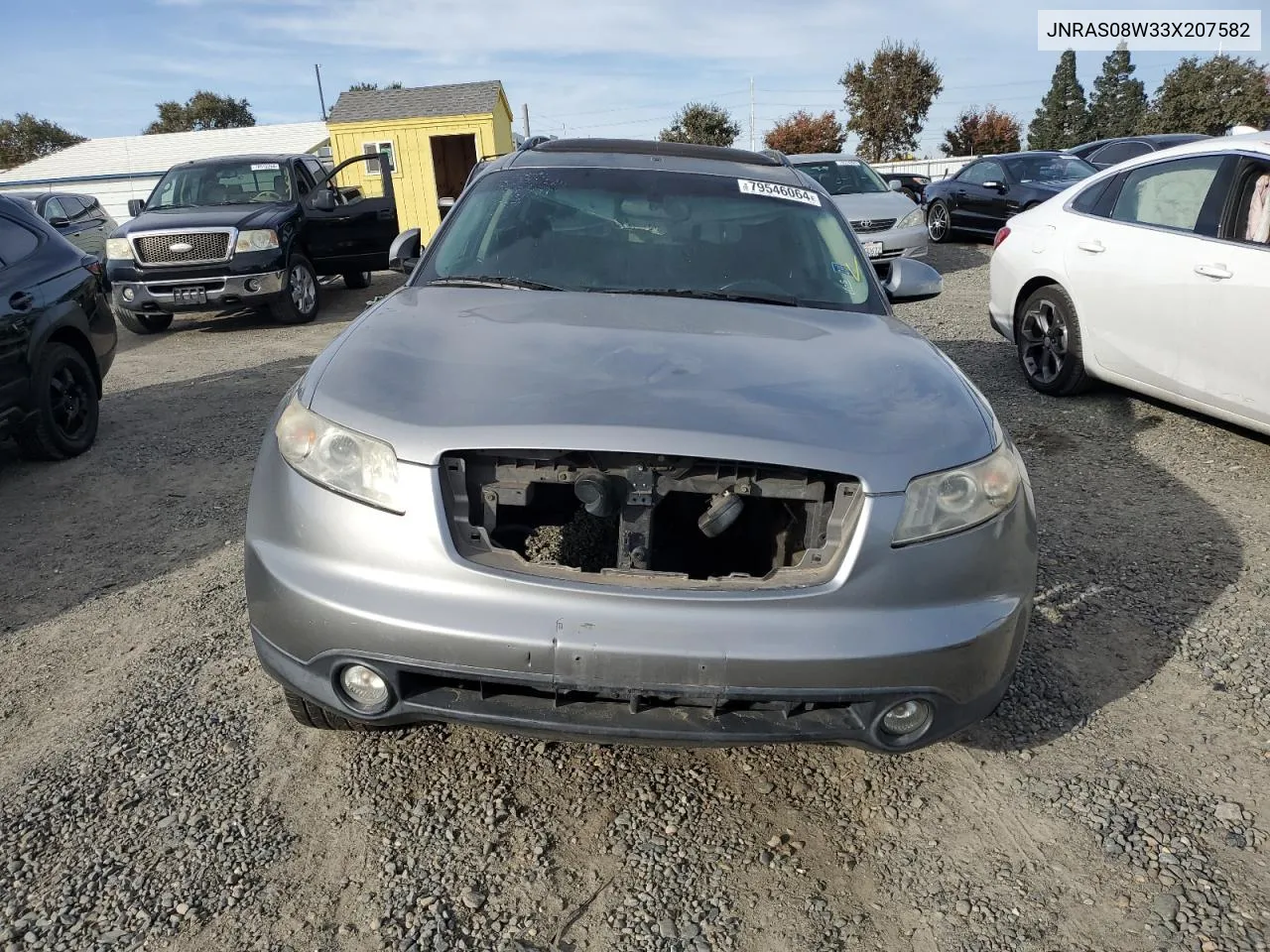 2003 Infiniti Fx35 VIN: JNRAS08W33X207582 Lot: 79546064