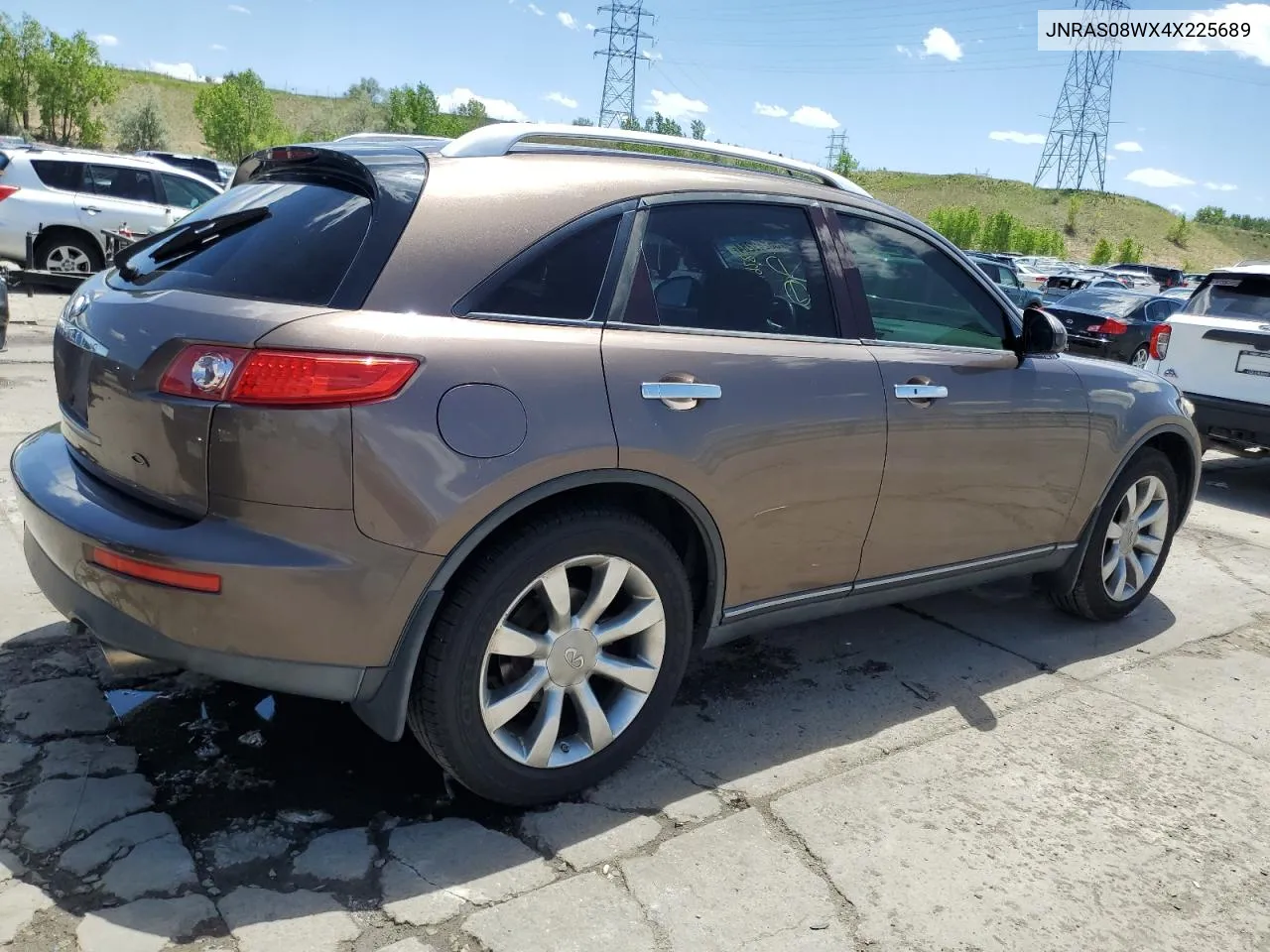 2004 Infiniti Fx35 VIN: JNRAS08WX4X225689 Lot: 56249284