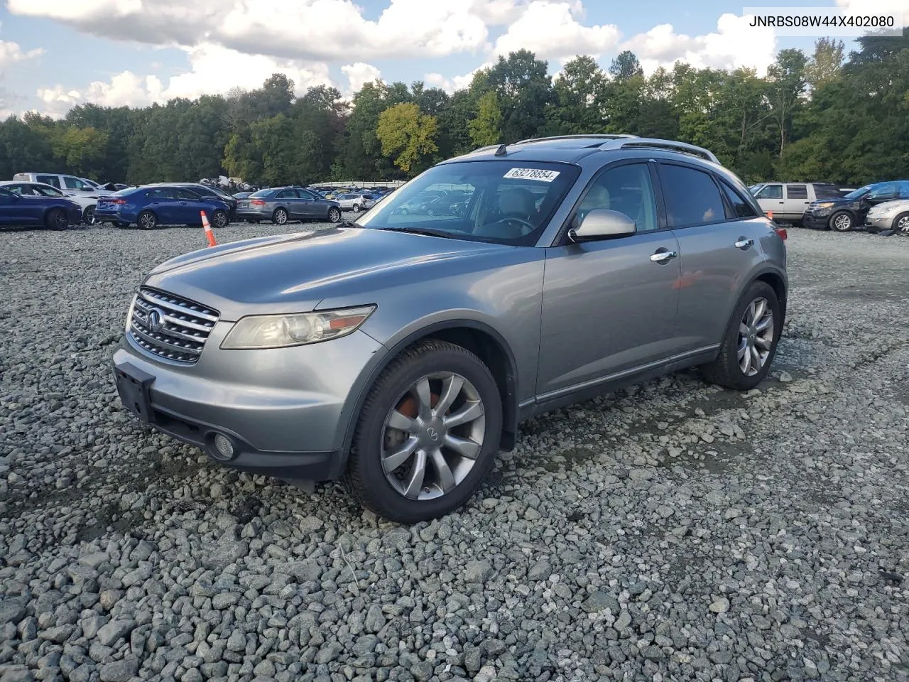 2004 Infiniti Fx45 VIN: JNRBS08W44X402080 Lot: 63278854