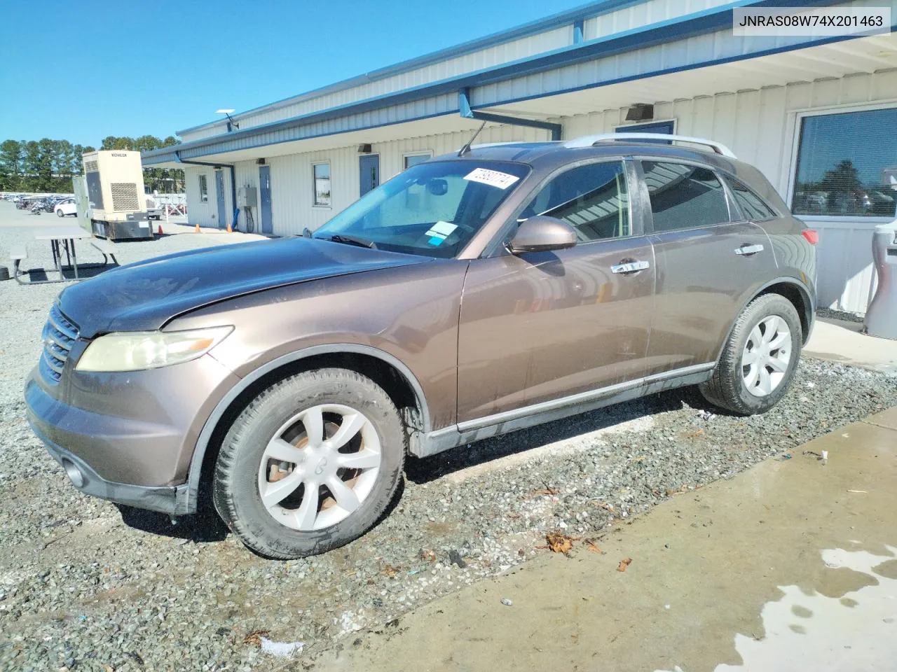 2004 Infiniti Fx35 VIN: JNRAS08W74X201463 Lot: 72980774