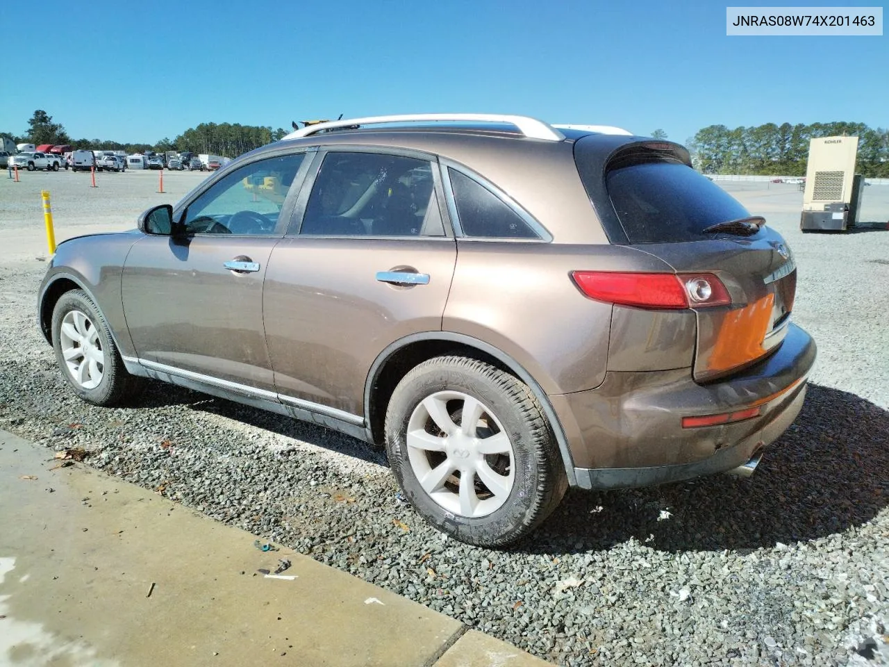 2004 Infiniti Fx35 VIN: JNRAS08W74X201463 Lot: 72980774