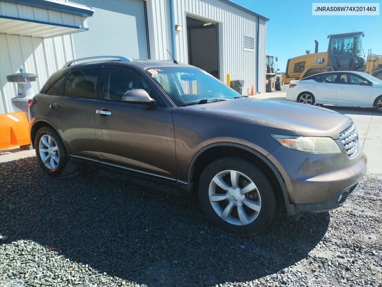 2004 Infiniti Fx35 VIN: JNRAS08W74X201463 Lot: 72980774