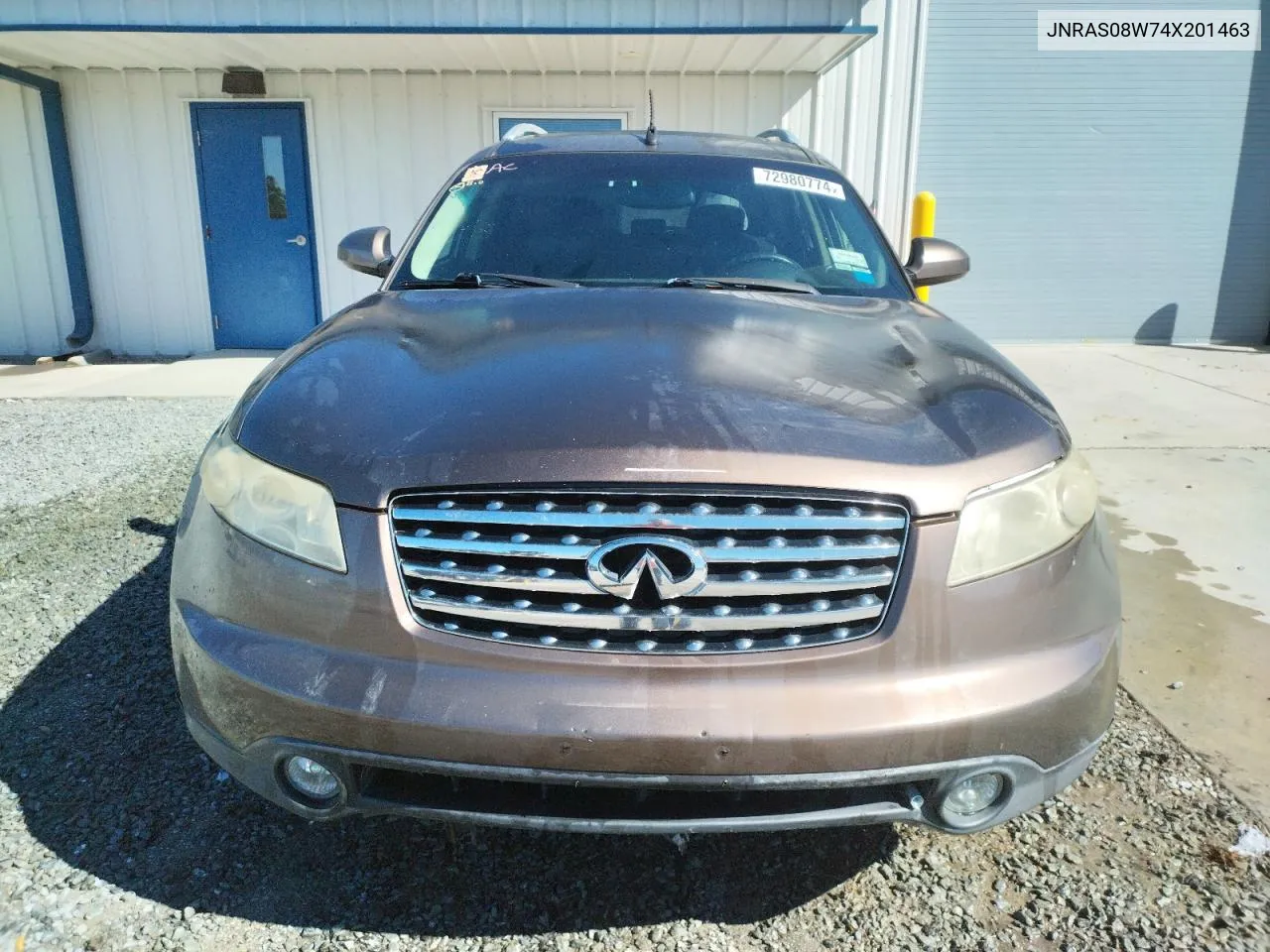 2004 Infiniti Fx35 VIN: JNRAS08W74X201463 Lot: 72980774