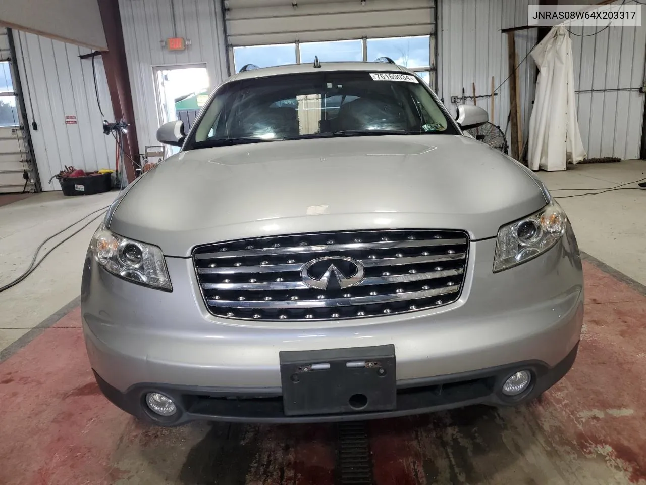 2004 Infiniti Fx35 VIN: JNRAS08W64X203317 Lot: 76169034