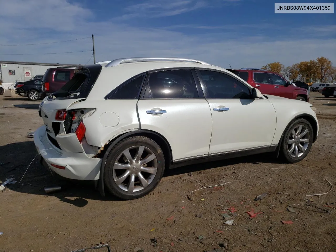 2004 Infiniti Fx45 VIN: JNRBS08W94X401359 Lot: 76584944