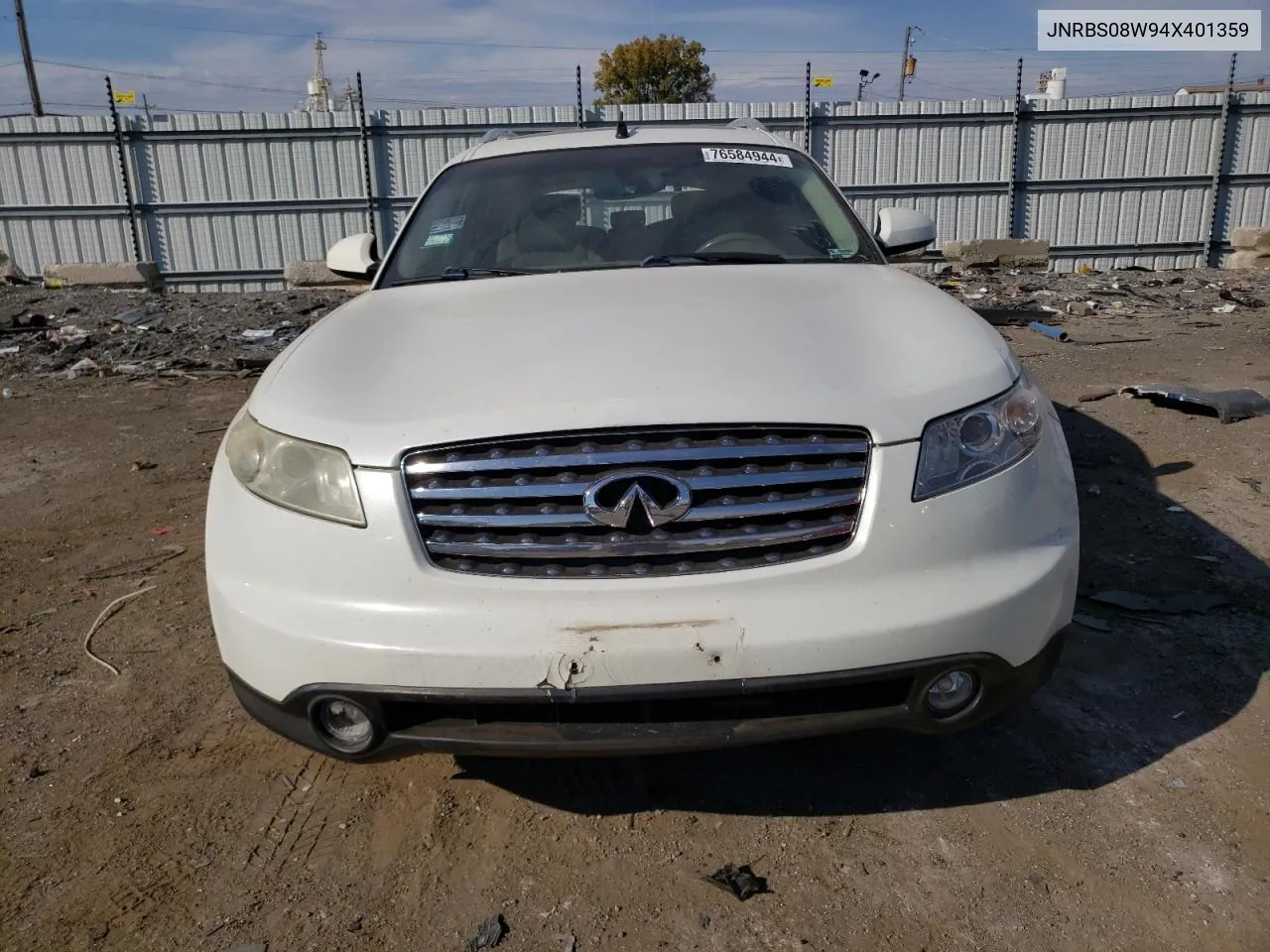 2004 Infiniti Fx45 VIN: JNRBS08W94X401359 Lot: 76584944