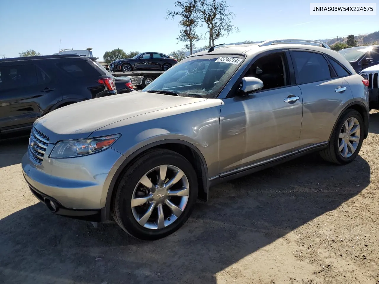 2004 Infiniti Fx35 VIN: JNRAS08W54X224675 Lot: 76744714