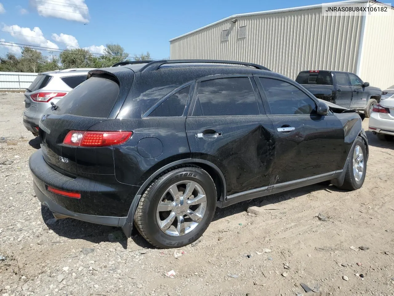 2004 Infiniti Fx35 VIN: JNRAS08U84X106182 Lot: 77893884