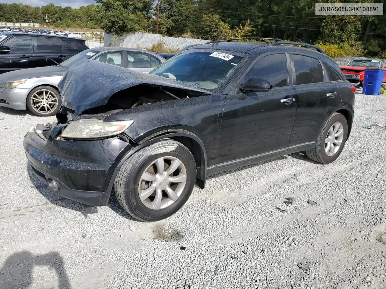 2004 Infiniti Fx35 VIN: JNRAS08U34X108891 Lot: 78127494