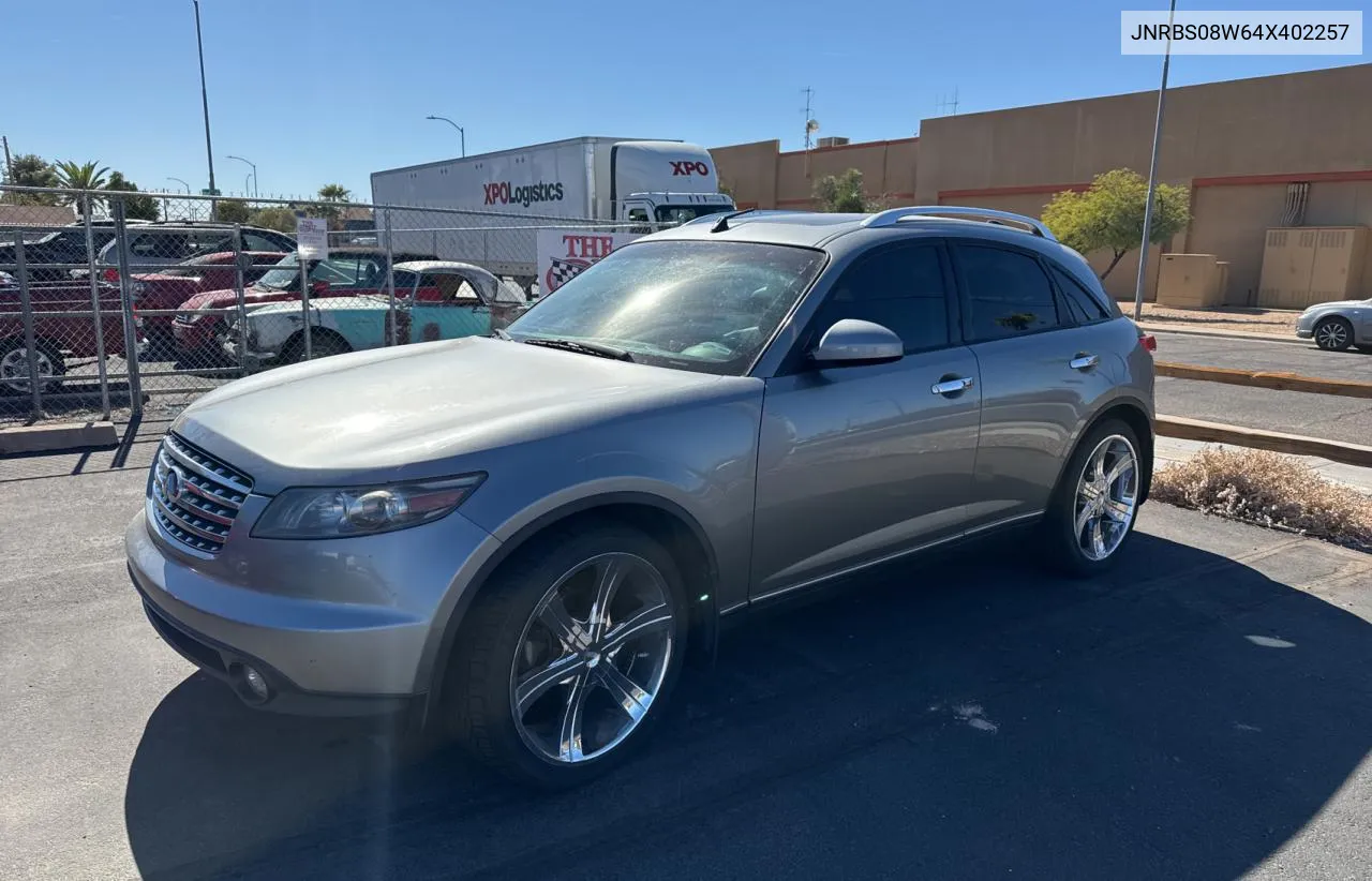 2004 Infiniti Fx45 VIN: JNRBS08W64X402257 Lot: 79101544