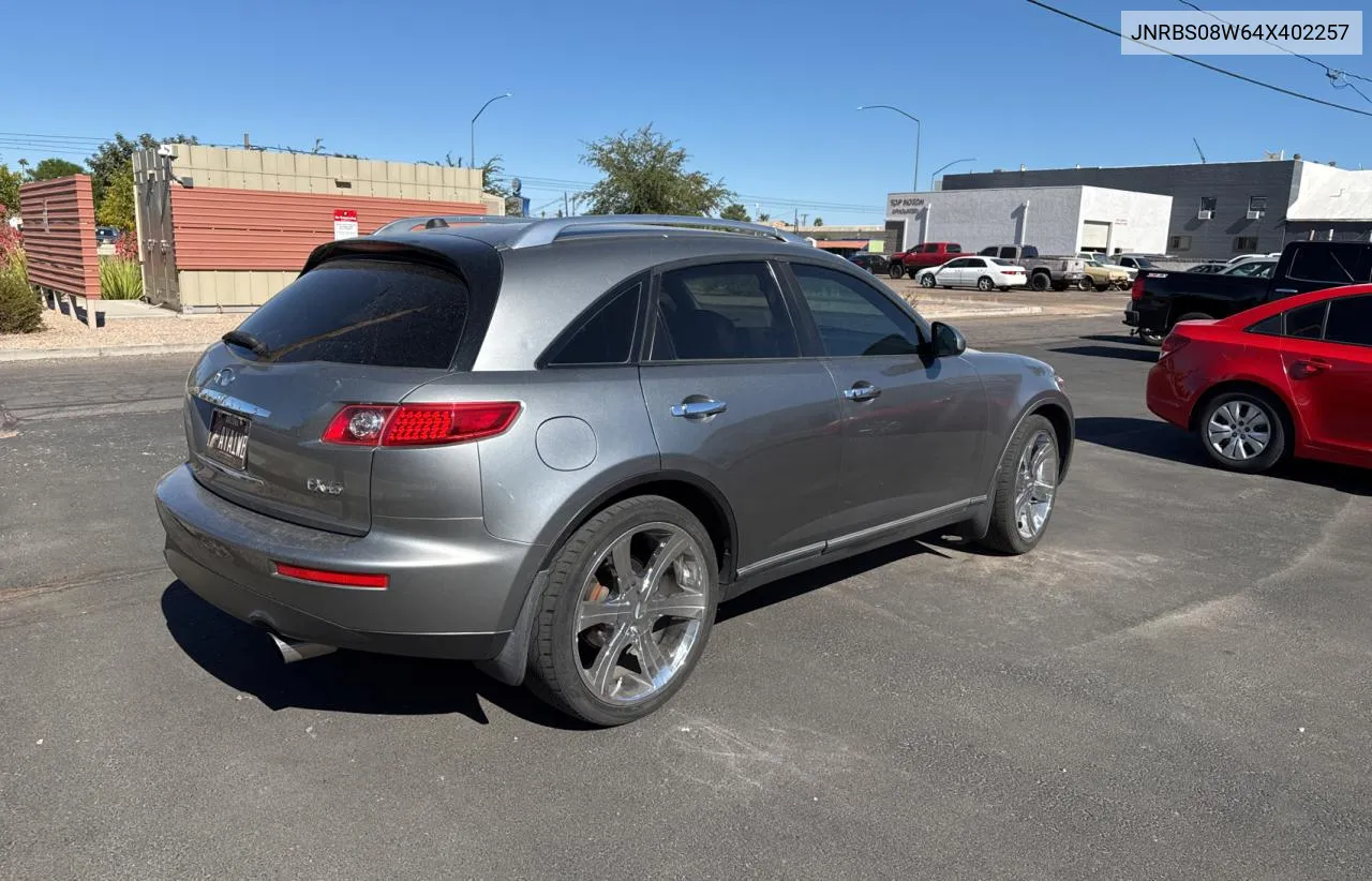 2004 Infiniti Fx45 VIN: JNRBS08W64X402257 Lot: 79101544