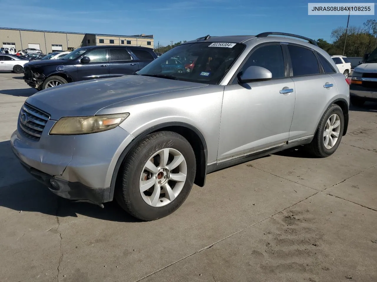 2004 Infiniti Fx35 VIN: JNRAS08U84X108255 Lot: 80268384