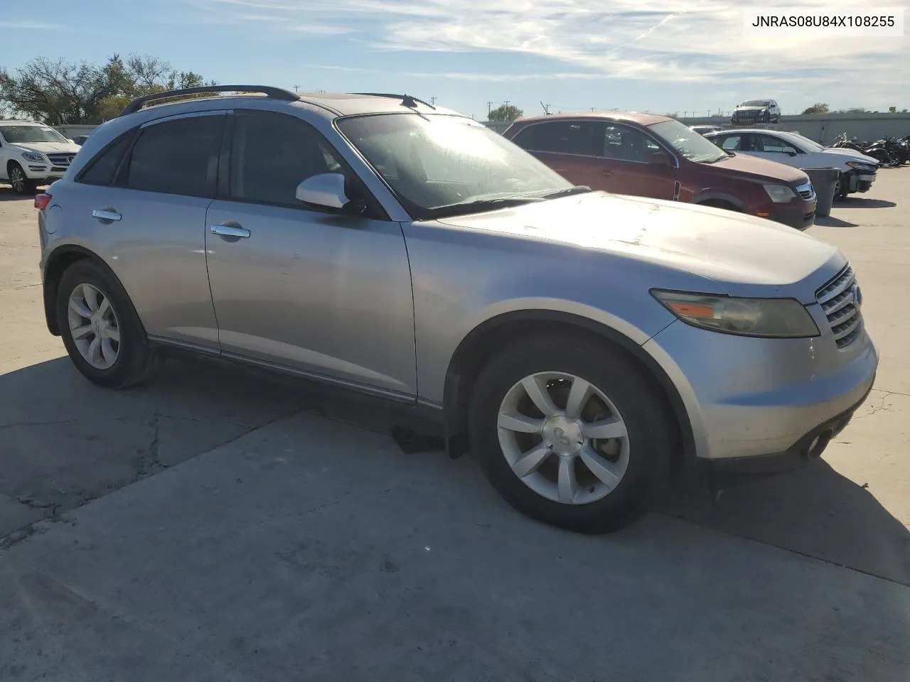 2004 Infiniti Fx35 VIN: JNRAS08U84X108255 Lot: 80268384