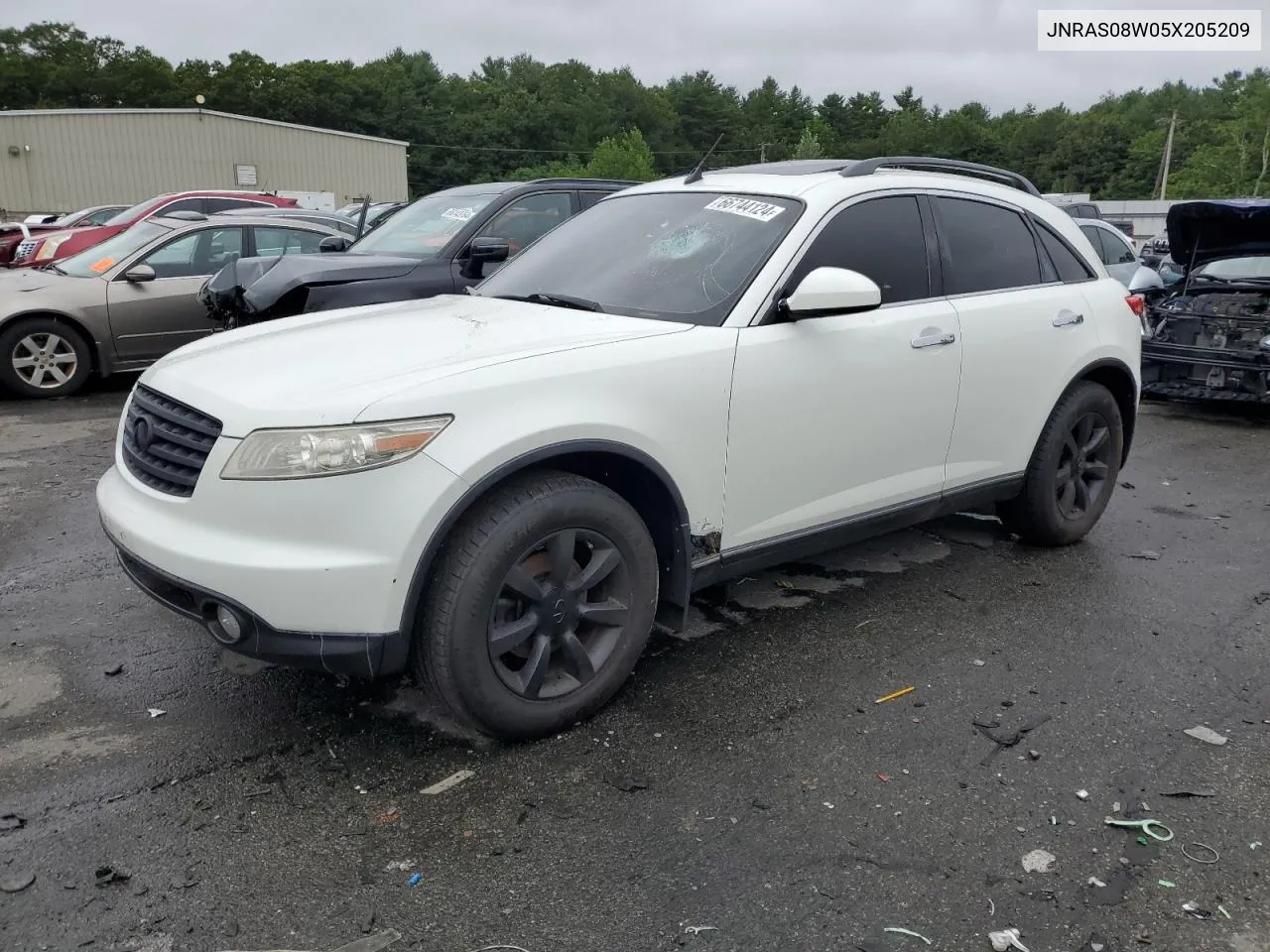 2005 Infiniti Fx35 VIN: JNRAS08W05X205209 Lot: 66744124