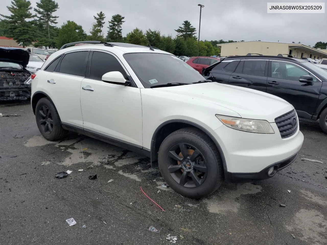 2005 Infiniti Fx35 VIN: JNRAS08W05X205209 Lot: 66744124