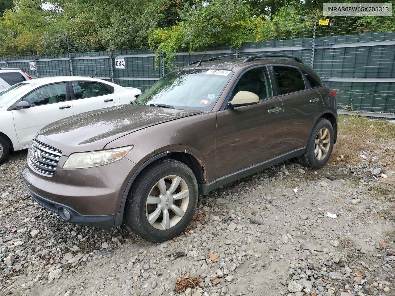 2005 Infiniti Fx35 VIN: JNRAS08W65X205313 Lot: 71873784