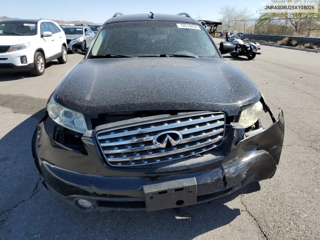 2005 Infiniti Fx35 VIN: JNRAS08U25X108026 Lot: 72618434